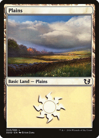 Plains (40) [Duel Decks: Blessed vs. Cursed] | Tabernacle Games