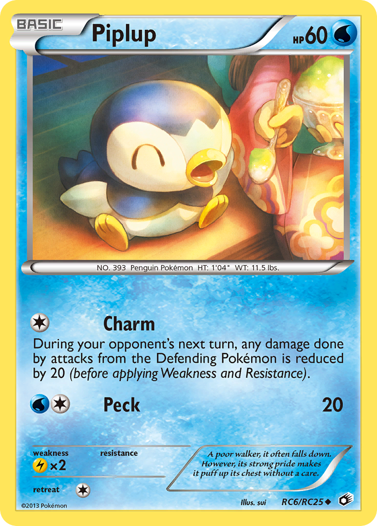 Piplup (RC6/RC25) [Black & White: Legendary Treasures] | Tabernacle Games