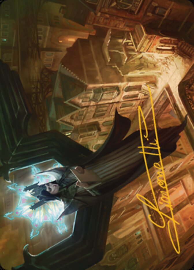 Angelic Sleuth Art Card (Gold-Stamped Signature) [Streets of New Capenna Art Series] | Tabernacle Games
