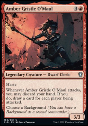 Amber Gristle O'Maul [Commander Legends: Battle for Baldur's Gate] | Tabernacle Games