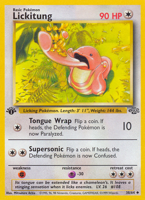 Lickitung (38/64) [Jungle 1st Edition] | Tabernacle Games