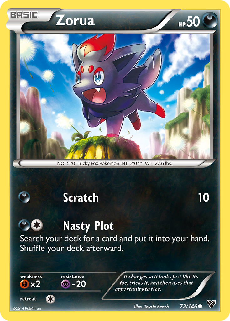 Zorua (72/146) [XY: Base Set] | Tabernacle Games