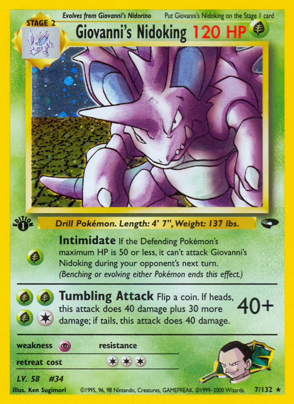 Giovanni's Nidoking (7/132) [Gym Challenge 1st Edition] | Tabernacle Games