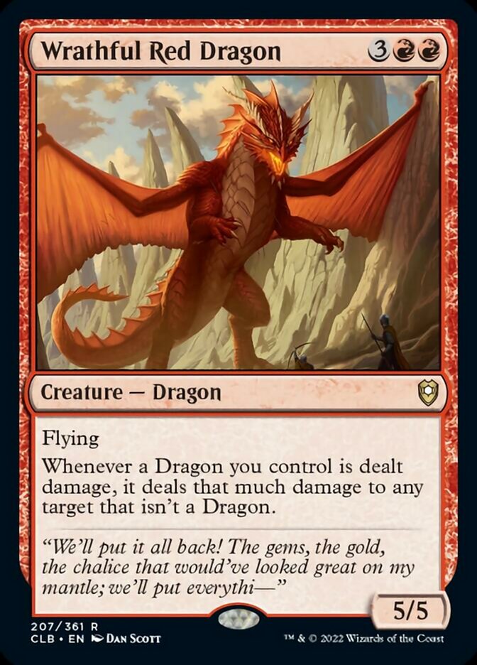 Wrathful Red Dragon [Commander Legends: Battle for Baldur's Gate] | Tabernacle Games