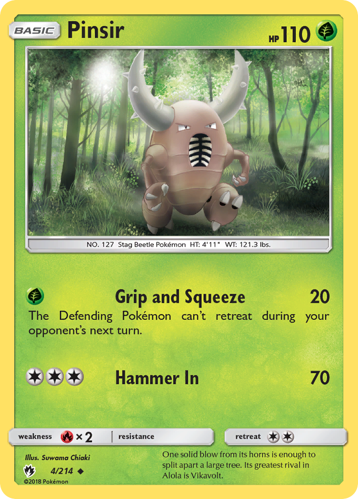 Pinsir (4/214) [Sun & Moon: Lost Thunder] | Tabernacle Games