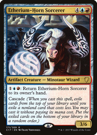 Etherium-Horn Sorcerer [Commander 2017] | Tabernacle Games
