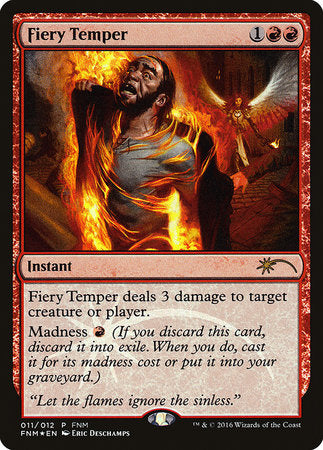 Fiery Temper [Friday Night Magic 2016] | Tabernacle Games