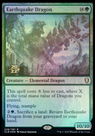 Earthquake Dragon [Commander Legends: Battle for Baldur's Gate Prerelease Promos] | Tabernacle Games