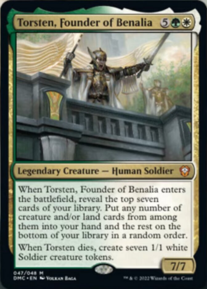 Torsten, Founder of Benalia [Dominaria United Commander] | Tabernacle Games