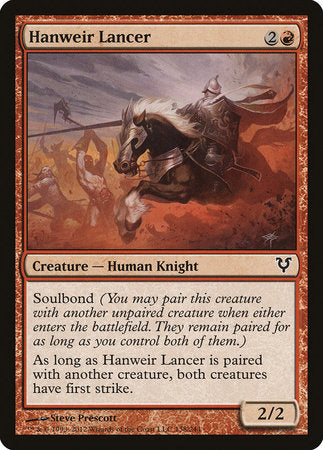 Hanweir Lancer [Avacyn Restored] | Tabernacle Games