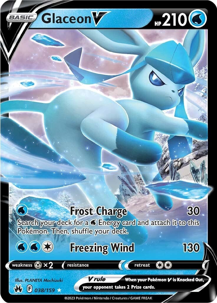 Glaceon V (038/159) [Sword & Shield: Crown Zenith] | Tabernacle Games