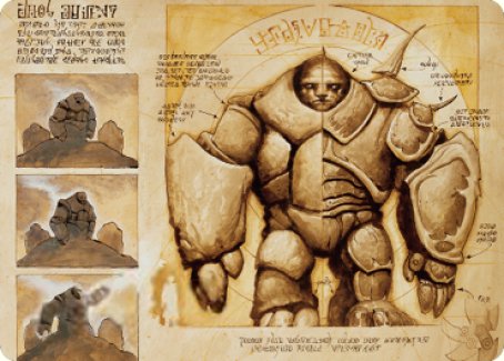 Precursor Golem Art Card [The Brothers' War Art Series] | Tabernacle Games