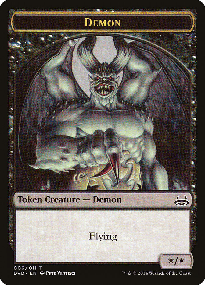 Demon Token (Divine vs. Demonic) [Duel Decks Anthology Tokens] | Tabernacle Games