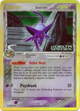 Espeon (4/113) (Delta Species) (Stamped) [EX: Delta Species] | Tabernacle Games