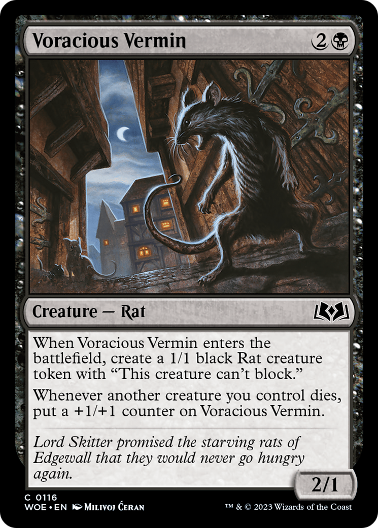 Voracious Vermin [Wilds of Eldraine] | Tabernacle Games