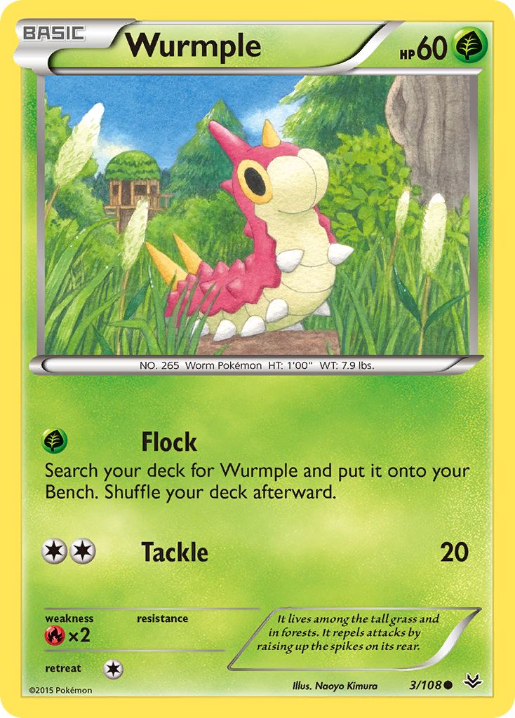 Wurmple (3/108) [XY: Roaring Skies] | Tabernacle Games