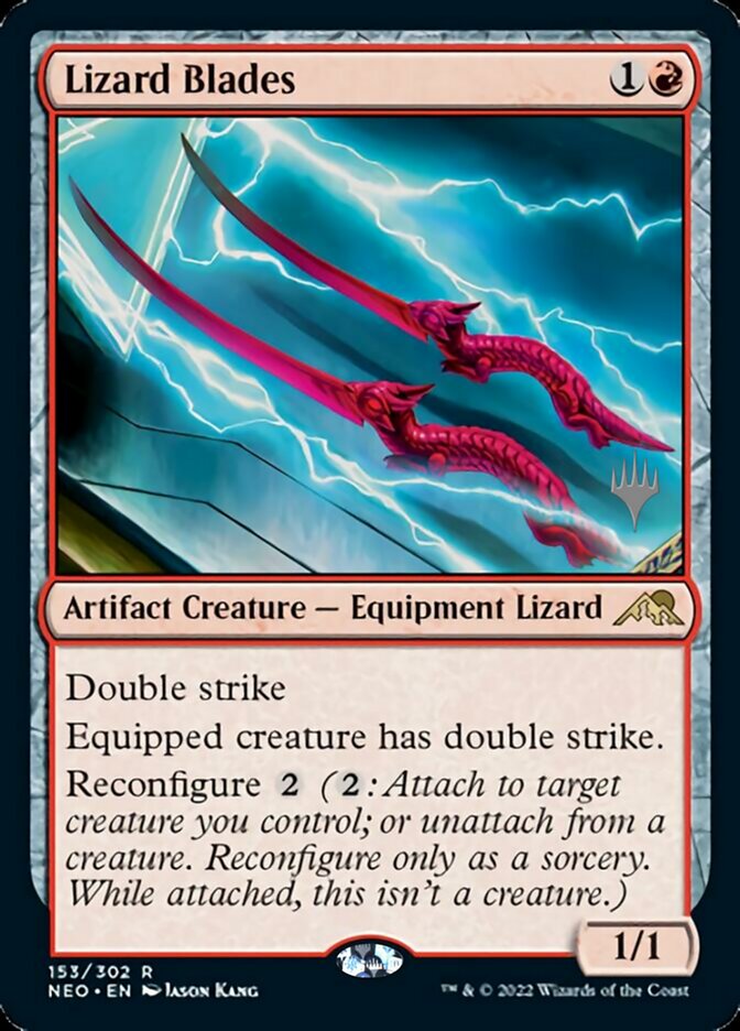 Lizard Blades (Promo Pack) [Kamigawa: Neon Dynasty Promos] | Tabernacle Games