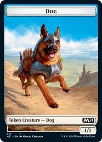 Dog // Griffin Double-sided Token [Core Set 2021 Tokens] | Tabernacle Games