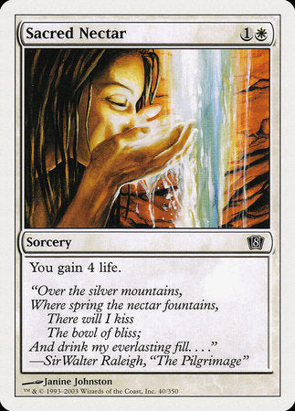 Sacred Nectar [Eighth Edition] | Tabernacle Games