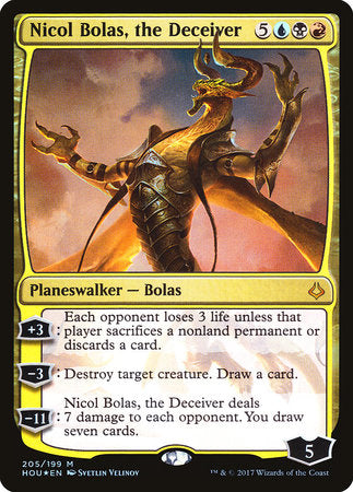 Nicol Bolas, the Deceiver [Hour of Devastation] | Tabernacle Games
