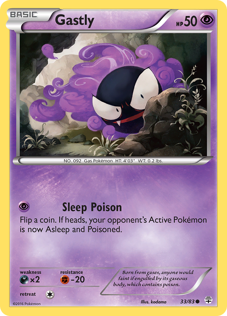 Gastly (33/83) [XY: Generations] | Tabernacle Games