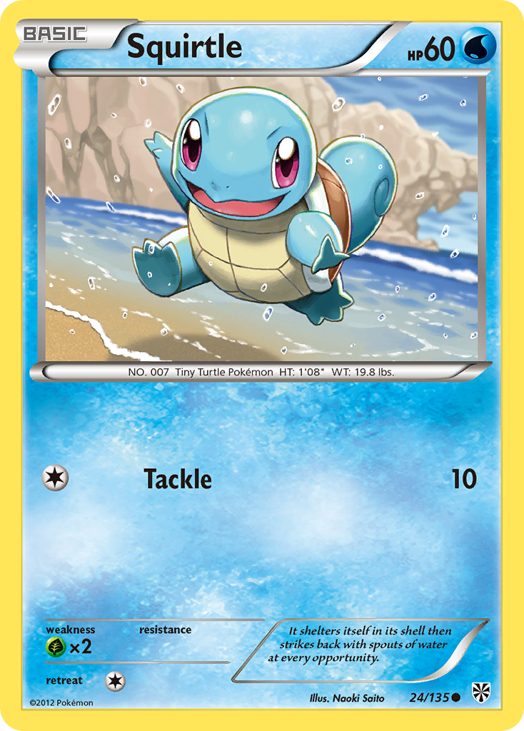 Squirtle (24/135) [Black & White: Plasma Storm] | Tabernacle Games