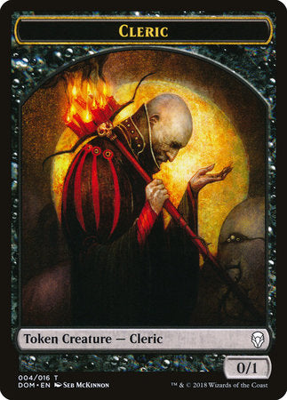 Cleric Token [Dominaria Tokens] | Tabernacle Games