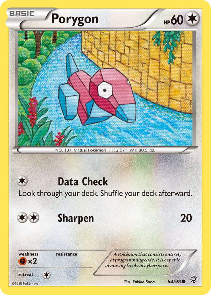 Porygon (64/98) [XY: Ancient Origins] | Tabernacle Games