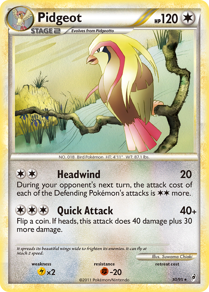 Pidgeot (30/95) [HeartGold & SoulSilver: Call of Legends] | Tabernacle Games