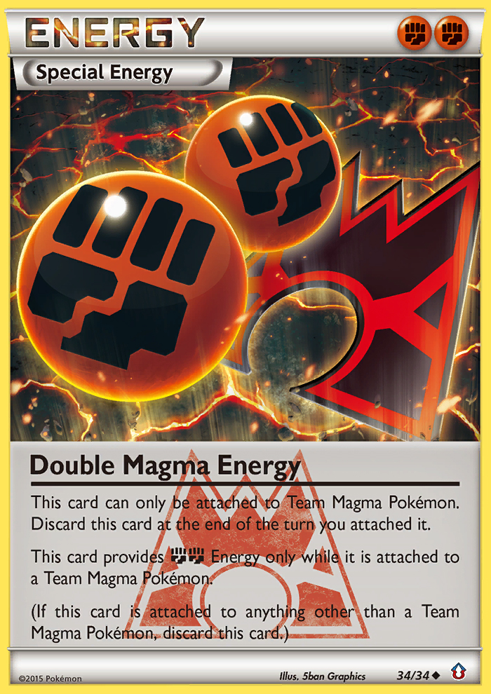Double Magma Energy (34/34) [XY: Double Crisis] | Tabernacle Games