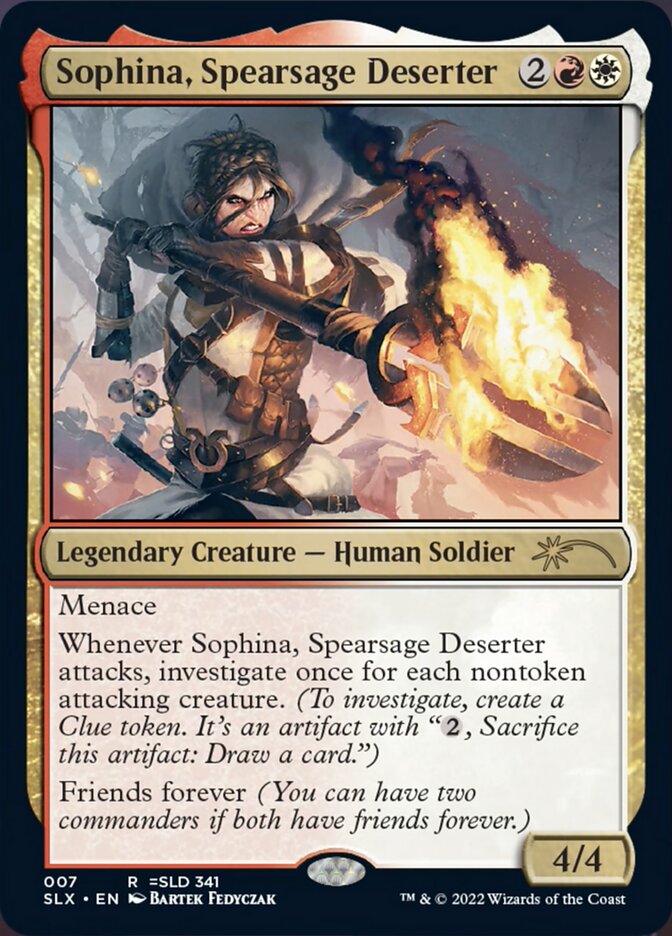 Sophina, Spearsage Deserter [Secret Lair: Universes Within] | Tabernacle Games