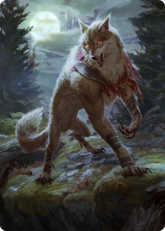 Arlinn, the Moon's Fury 1 Art Card [Innistrad: Midnight Hunt Art Series] | Tabernacle Games