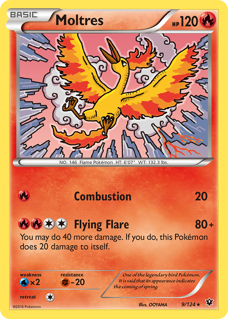 Moltres (9/124) [XY: Fates Collide] | Tabernacle Games