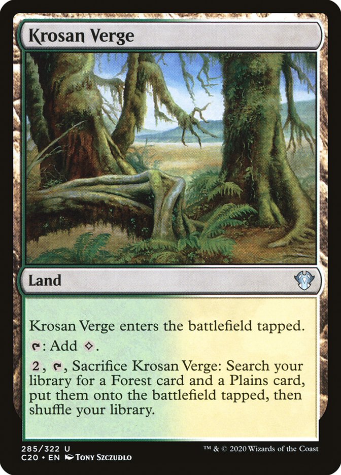 Krosan Verge [Commander 2020] | Tabernacle Games