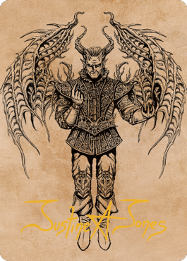 Raphael, Fiendish Savior Art Card (75) (Gold-Stamped Signature) [Commander Legends: Battle for Baldur's Gate Art Series] | Tabernacle Games