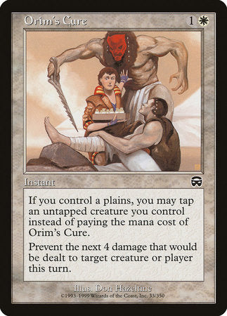 Orim's Cure [Mercadian Masques] | Tabernacle Games