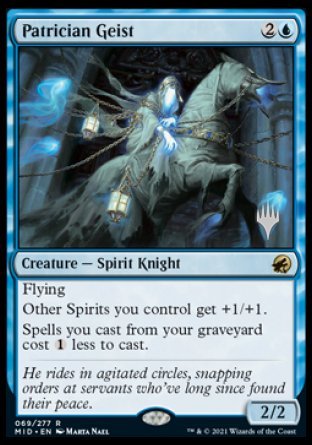 Patrician Geist (Promo Pack) [Innistrad: Midnight Hunt Promos] | Tabernacle Games