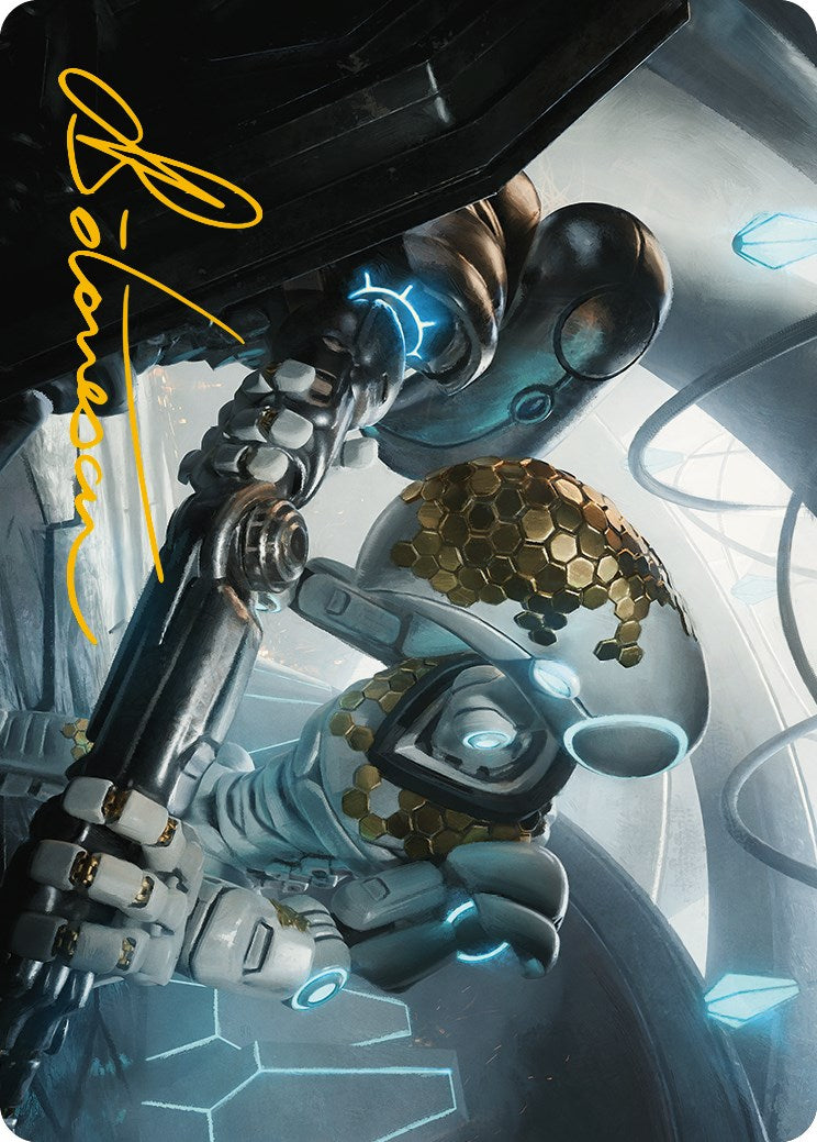 Myr Kinsmith Art Card (Gold-Stamped Signature) [Phyrexia: All Will Be One Art Series] | Tabernacle Games