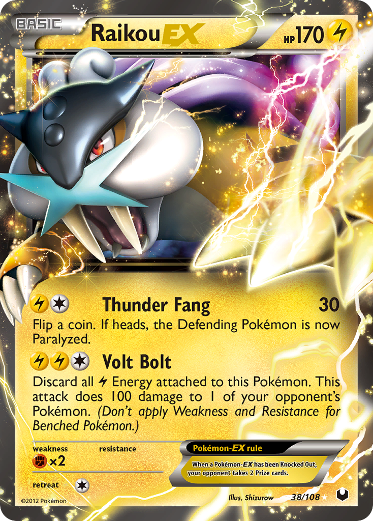 Raikou EX (38/108) [Black & White: Dark Explorers] | Tabernacle Games