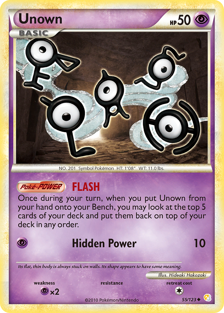 Unown (55/123) [HeartGold & SoulSilver: Base Set] | Tabernacle Games