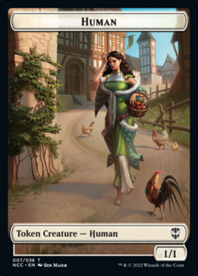 Eldrazi Spawn // Human Double-sided Token [Streets of New Capenna Commander Tokens] | Tabernacle Games
