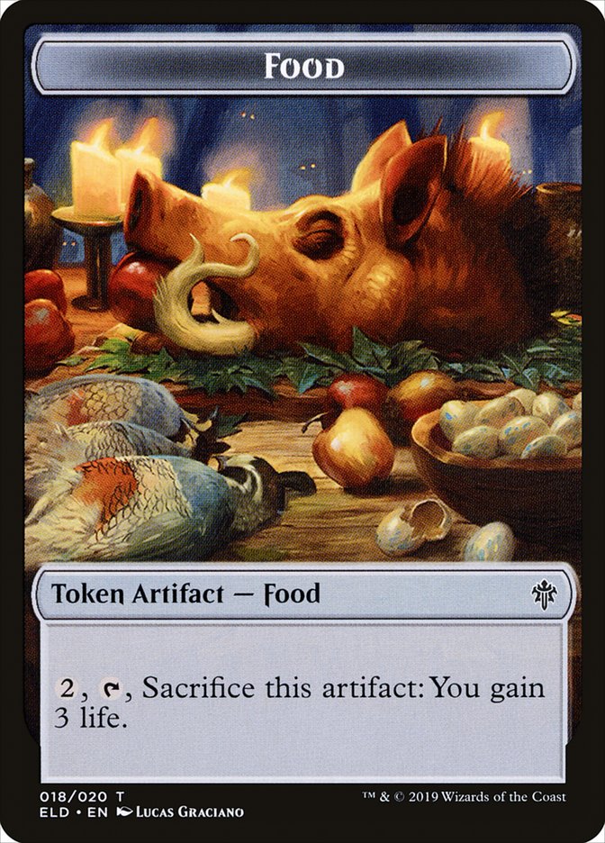 Food (018/020) [Throne of Eldraine Tokens] | Tabernacle Games