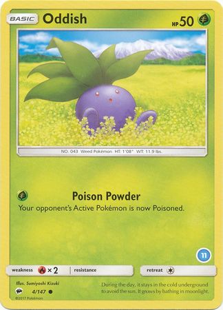 Oddish (4/147) (Deck Exclusive #11) [Sun & Moon: Trainer Kit - Alolan Ninetales] | Tabernacle Games