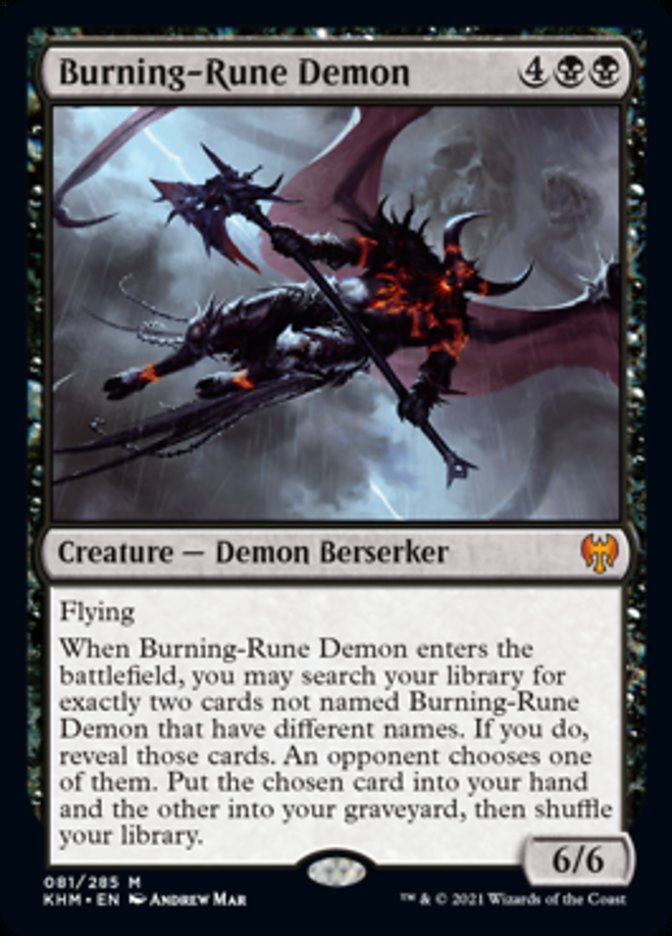 Burning-Rune Demon [Kaldheim] | Tabernacle Games