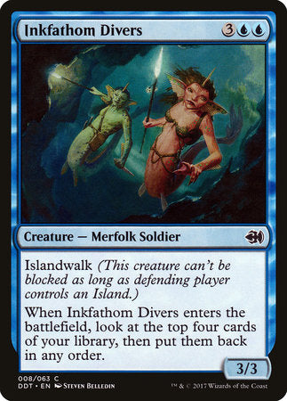 Inkfathom Divers [Duel Decks: Merfolk vs. Goblins] | Tabernacle Games