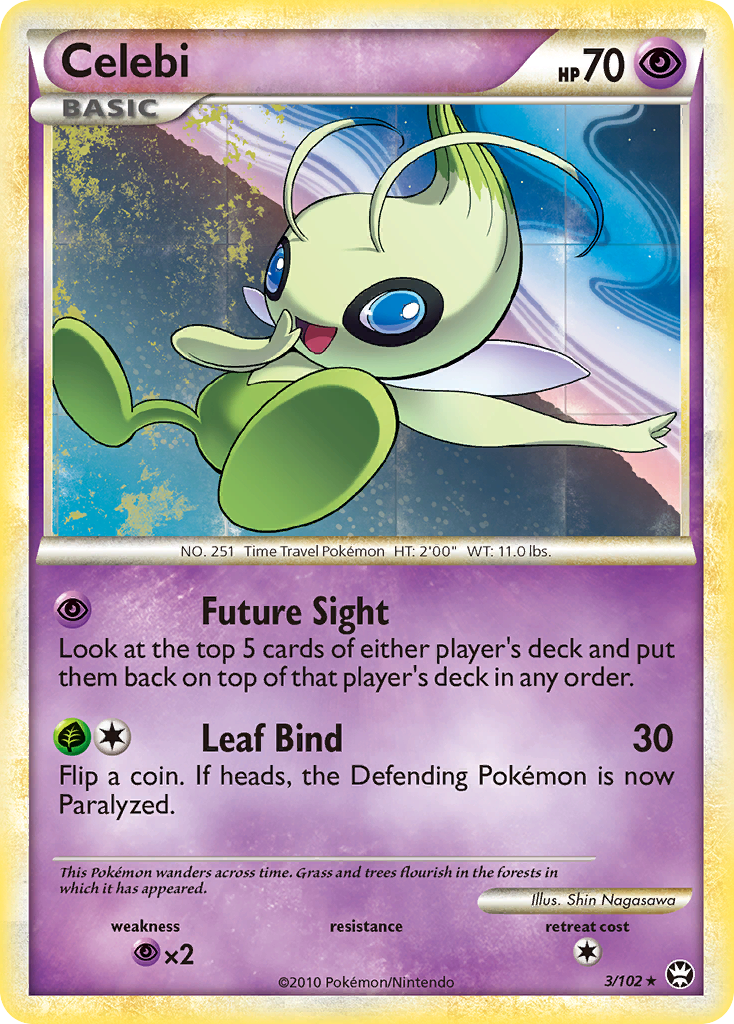 Celebi (3/102) [HeartGold & SoulSilver: Triumphant] | Tabernacle Games