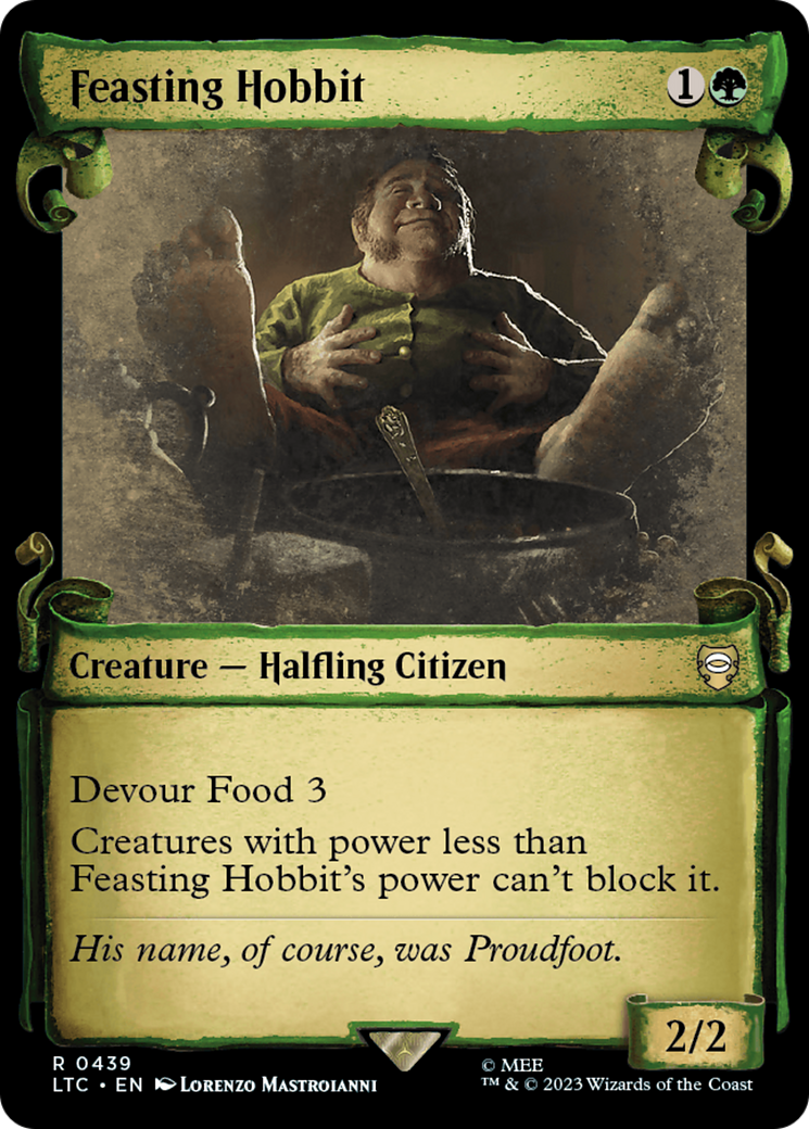 Feasting Hobbit [The Lord of the Rings: Tales of Middle-Earth Commander Showcase Scrolls] | Tabernacle Games