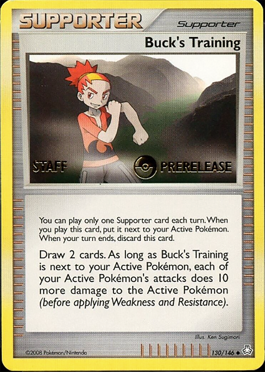 Buck's Training (130/146) (Staff Prerelease Promo) [Diamond & Pearl: Legends Awakened] | Tabernacle Games