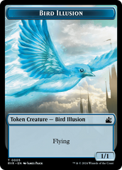 Saproling // Bird Illusion Double-Sided Token [Ravnica Remastered Tokens] | Tabernacle Games