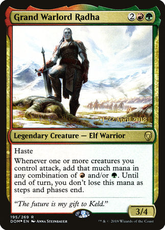 Grand Warlord Radha [Dominaria Promos] | Tabernacle Games